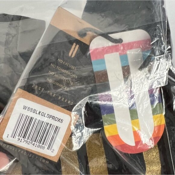 NOBULL - Men's Boxy Pride T-Shirt - Black/Gold. Size: XS. NWT. (1723) - Picture 6 of 6